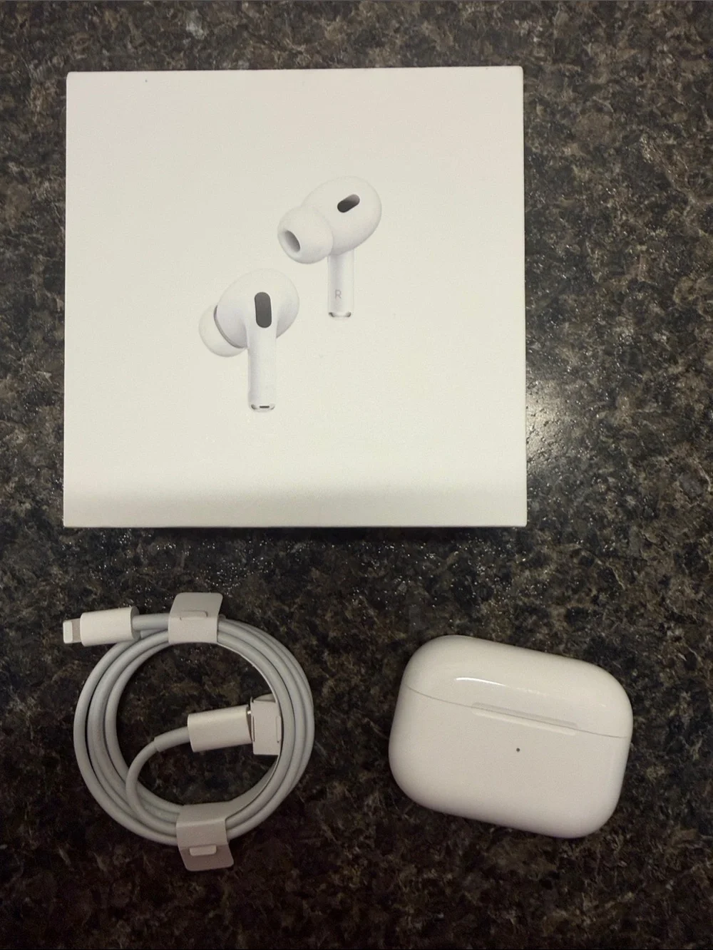 Apple AirPods Pro, 2nd generation with MagSafe Charging case.